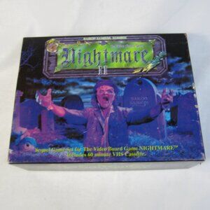 1991 NIGHTMARE II VHS Board Game Sequel Set Baron Samedi Zombie - Complete